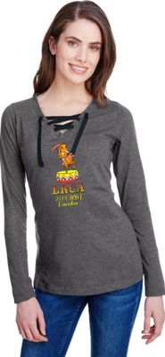 LRCA Ladies Long Sleeve Lace Up Tee