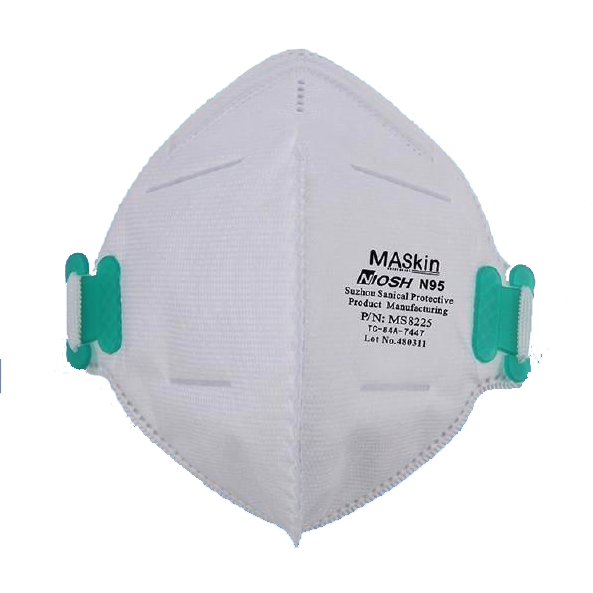 MASkin 8225 N95 NIOSH Respirator @ $5.32 per unit (MOQ: 50,000 Units)