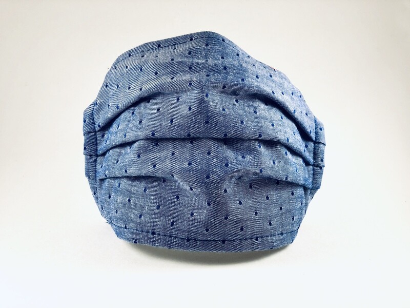 Blue Mirage Polka Dot Mouth and Nose Cover