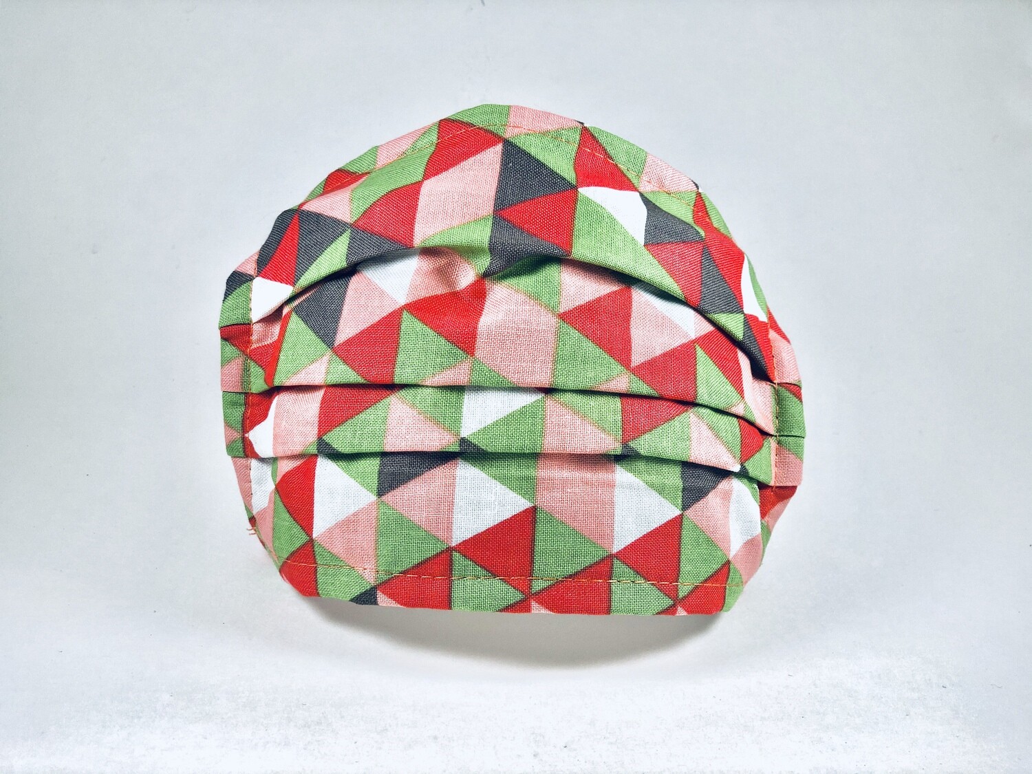 Green Mix Polygon Pattern Print Mouth and Nose Cover