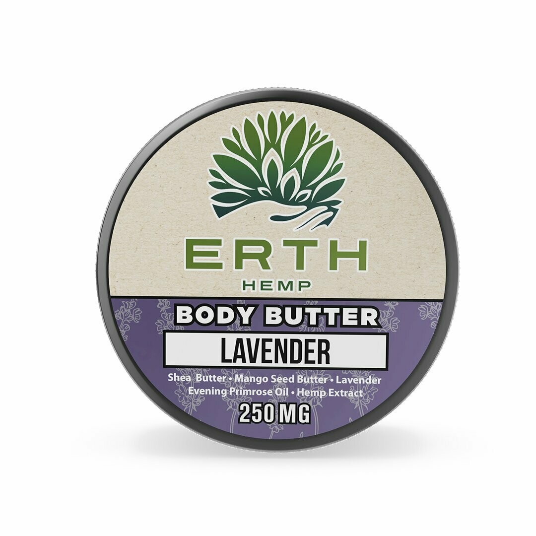 ERTH Hemp Lavender Body Butter - 250mg