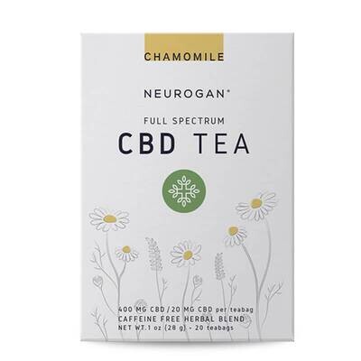 Neurogan CBD Chamomile Tea 400mg (20mg each, 20ct box)