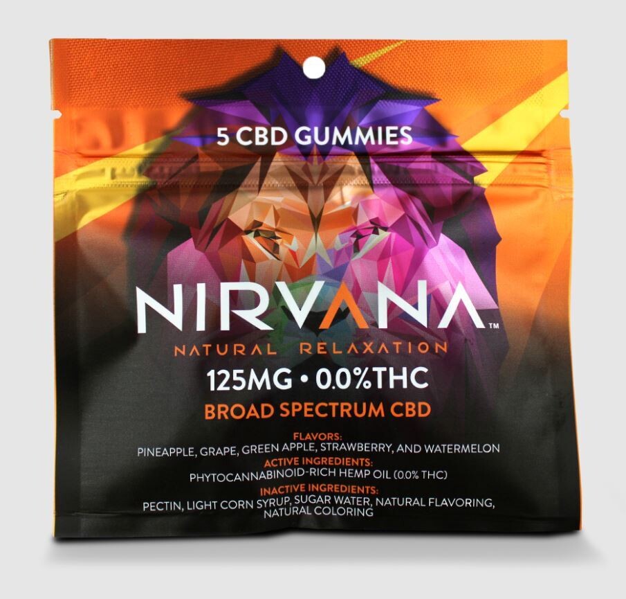 Nirvana CBD Broad Spectrum Gummies - 125mg (25mg each)
