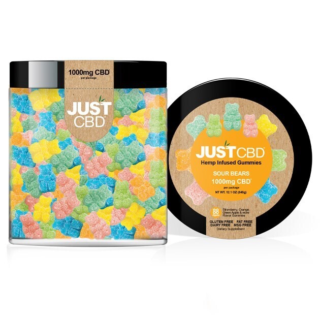 JustCBD Gummies - Sour Bears 1000mg