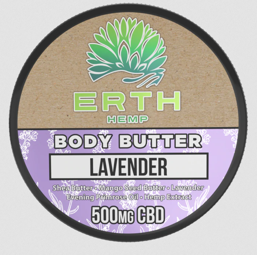 ERTH Hemp Lavender Body Butter 500mg