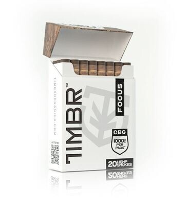 Timbr CBG Hemp Cigarettes - 20 Count (50mg+ each, 1000mg total)
