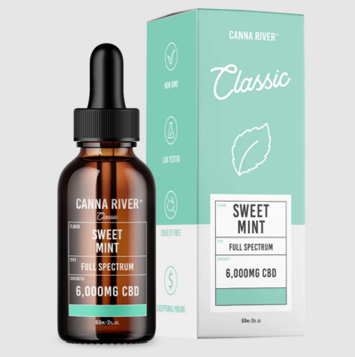 Canna River Full Spectrum CBD Tincture - Sweet Mint 6,000mg