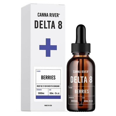 Canna River Delta 8 Tincture - 3,000mg - Berries