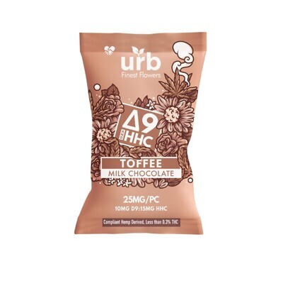 URB D9 HHC Single Serve Chocolate 25mg – Toffee