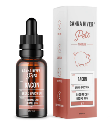 Canna River Pet Tincture - 1,500mg Bacon Flavored