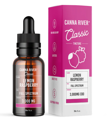 Canna River Full Spectrum CBD Tincture - Lemon Raspberry 3,000mg