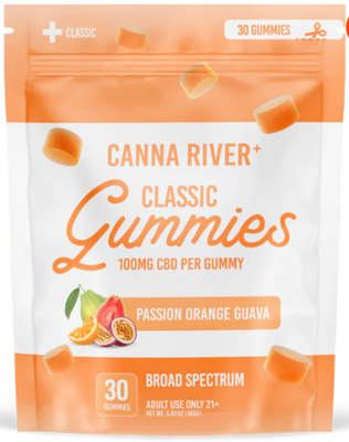 Canna River Classic Gummies - 3,000mg CBD Passion Orange Guava