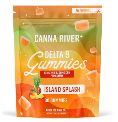 Canna River Gummies - 2:1 Delta 9 & CBD - Island Splash (30mg each, 900mg total)
