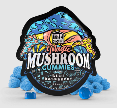 TRĒHouse Magic Mushroom Gummies - Blue Raspberry