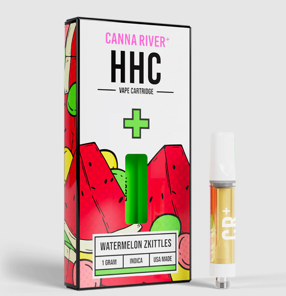 Canna River HHC Vape Cartridges - Watermelon Zkittles (Indica) 1 ML