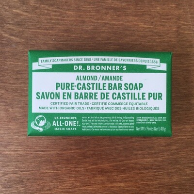 Dr. Bronners barre de savon Amande 140g