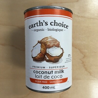 Earth&#39;s Choice lait de coco 400ml