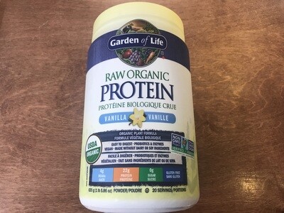 Garden of Life proteine cru vanille bio