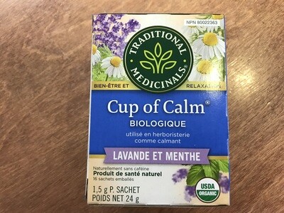 Traditional Medicinals cup of calme lavande bio