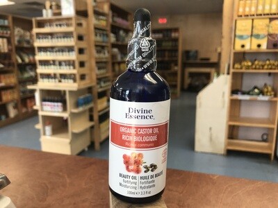 Divine Essence huile de ricin biologique (100ml)