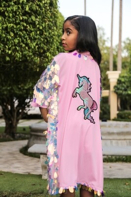 Pink Fantasy Unicorn Kimono by Festivo Kimonos