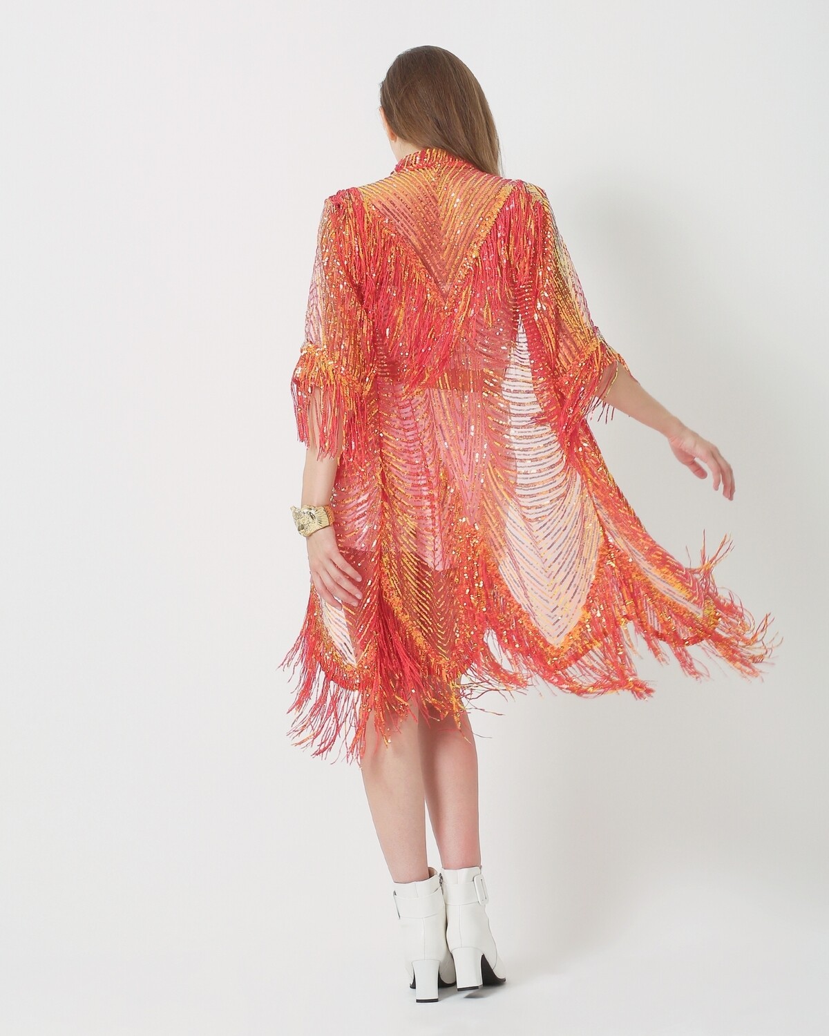 Sequin Kimono with Tassels - Burningman Festival Outfit
