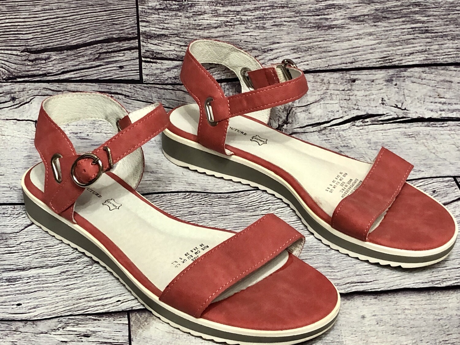 KEDDO COUTURE London Melon Strap Sandals size 8 1/2