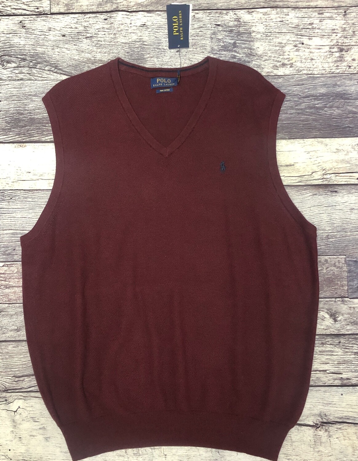 mens polo vest sweater