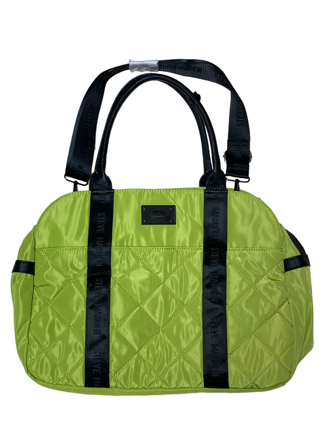 New STEVE MADDEN Green Quilted Baustin Overnight Bag $119