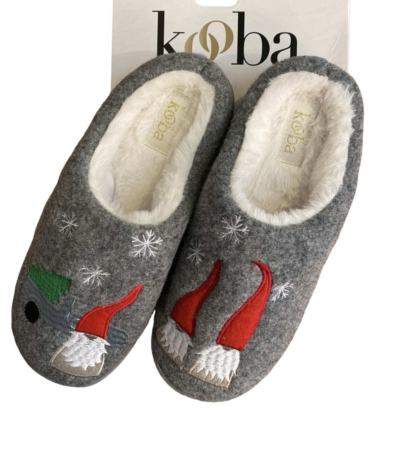 New KOOBA Santa Knome Lined Slippers sz L (8-9)