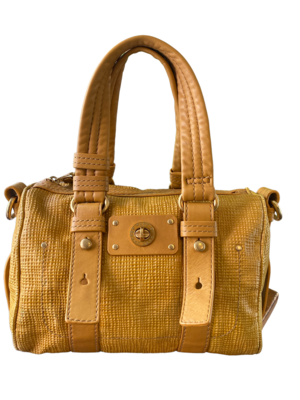 MARC by Marc Jacobs Mustard Yellow Waffle Leather Satchel