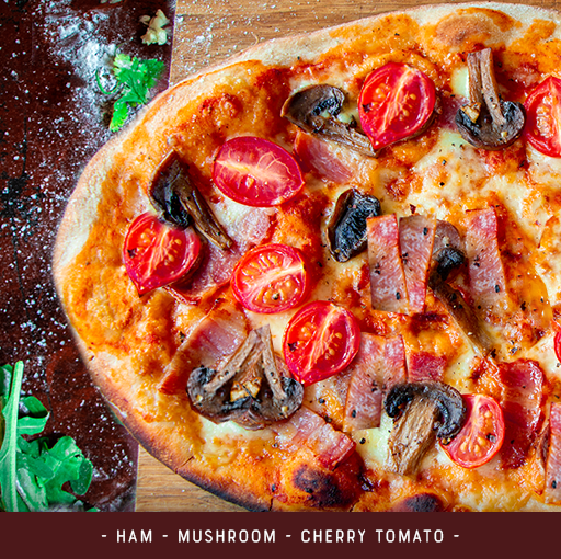 Pizza Kit for 2 - Ham Mushroom Tomato