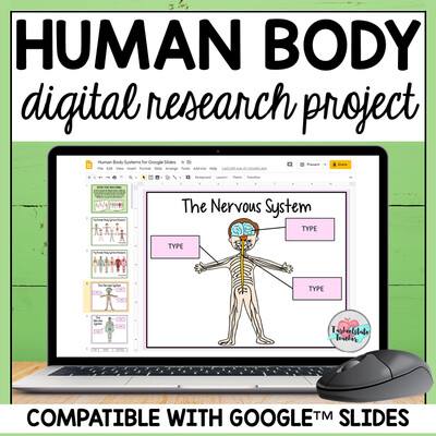 Human Body Systems Research Project for Google Slides™