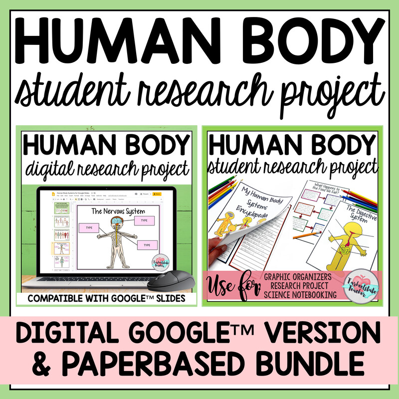 Human Body Systems Project BUNDLE