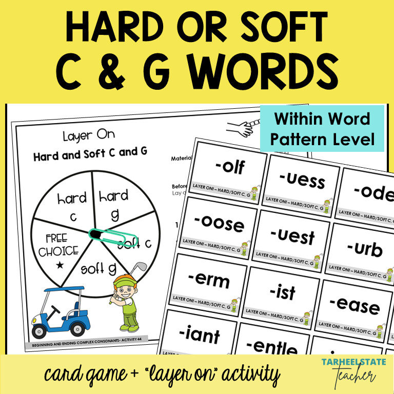 Hard and Soft C and G Games Within Word Pattern Activities