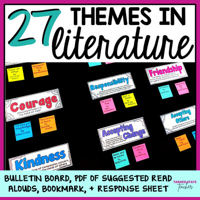 Teaching Common Themes in Literature - Bulletin Board and Book Lists