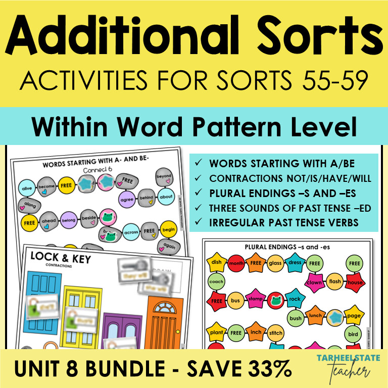 Contractions Inflected Endings Irregular Verb Games Within Word Pattern Spellers