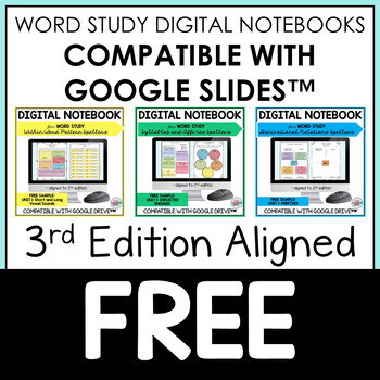 Words Their Way Activities for Google Classroom 3rd Edition