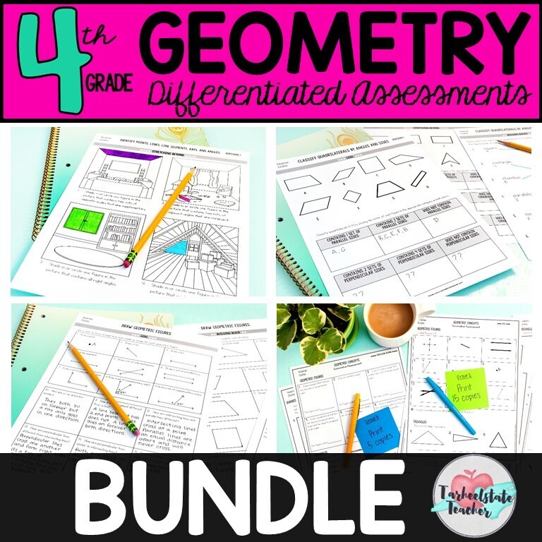 Geometry 4.G.1, 4.G.2, 4.G.3 ALL STANDARDS BUNDLE