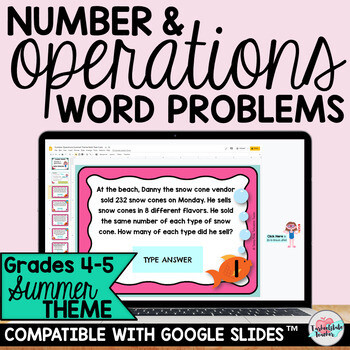 Number Operations Word Problems Activities Google Classroom™