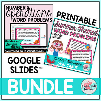 Add Subtract Word Problems 5th Grade Math Review Task Cards