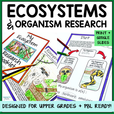 Ecosystem/Organism Research Project Organizer