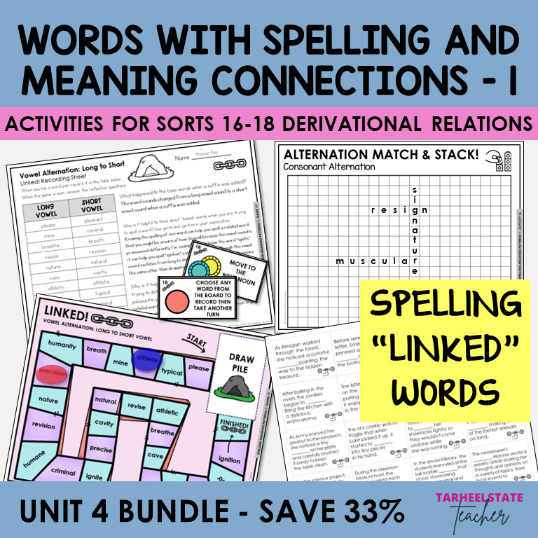 Vowel and Consonant Alternations among Spelling-Meaning Related Pairs
