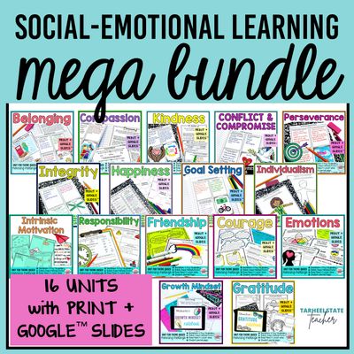 SEL Upper Elementary Morning Meeting Activities Print Google Slides ALL Bundle