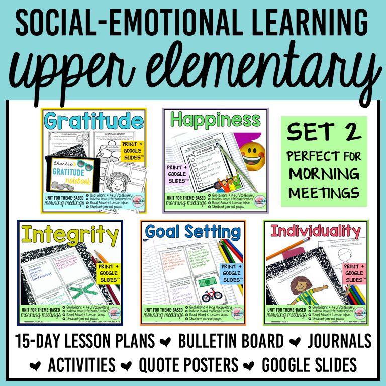 Social Emotional Learning Activities, SEL Morning Meeting Print Google Slides 2