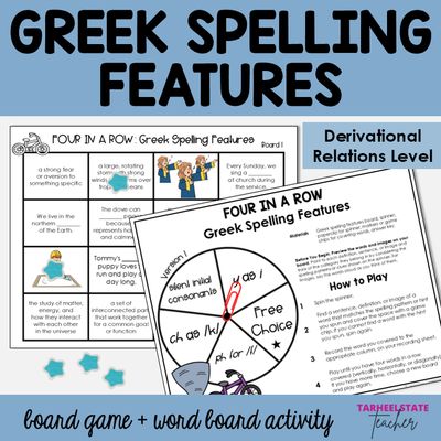 Greek Spelling Features and Patterns Derivational Relations Games and Activities