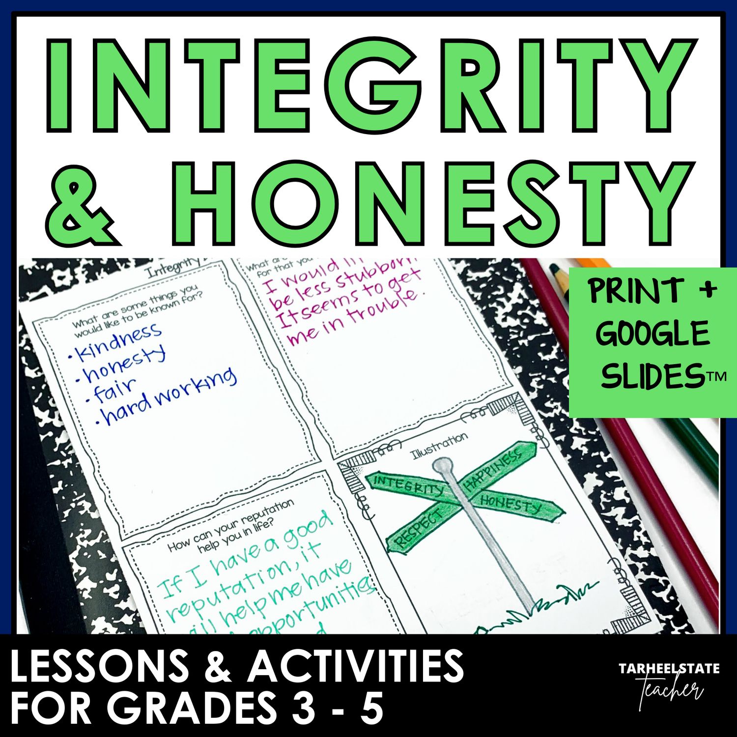 Integrity Activities for SEL Print and Digital Morning Meeting Slides
