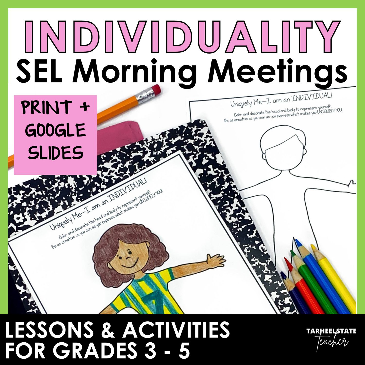 Identity Activities for Self-Confidence and Acceptance: I Am Unique SEL Unit