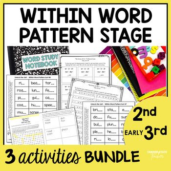 Within Word Pattern Printable Words Their Way 3rd 2nd Grade Spelling Activities