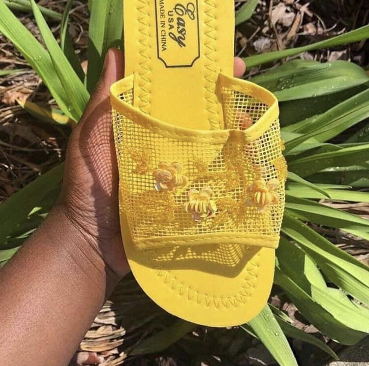 Yellow Bhinese Slipper